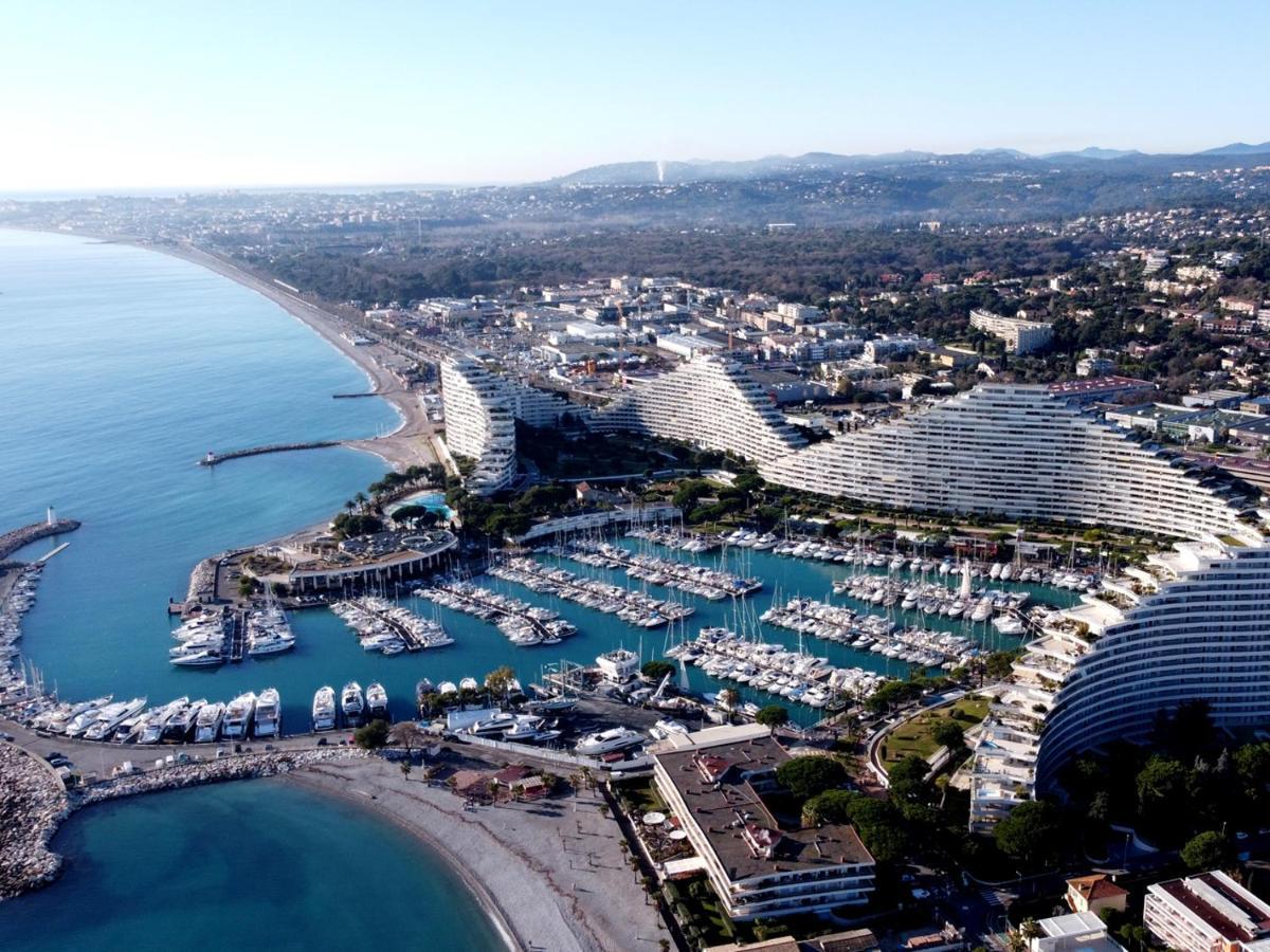 Blue Terrace Apartment - Marina Baie Des Anges Villeneuve-Loubet Bagian luar foto