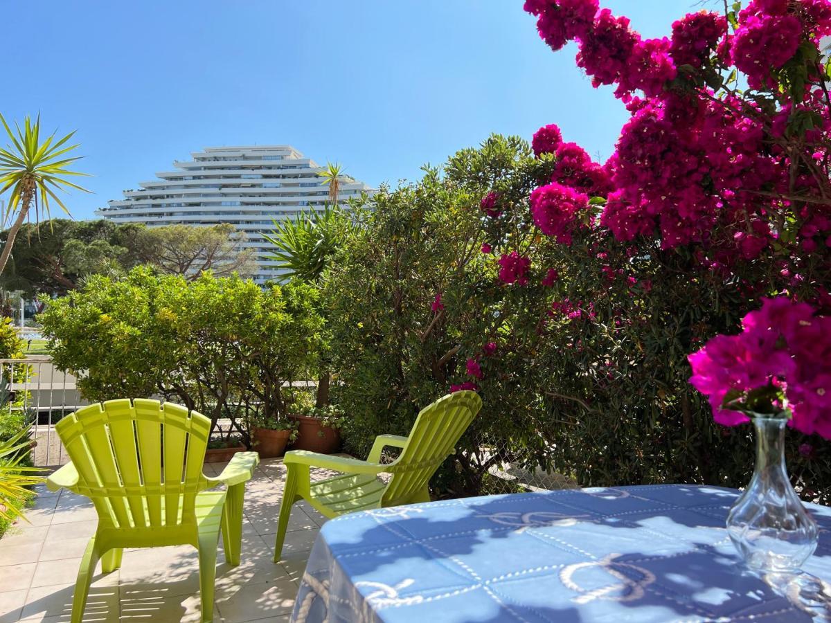 Blue Terrace Apartment - Marina Baie Des Anges Villeneuve-Loubet Bagian luar foto